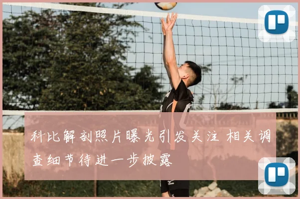 科比解剖照片曝光引发关注 相关调查细节待进一步披露